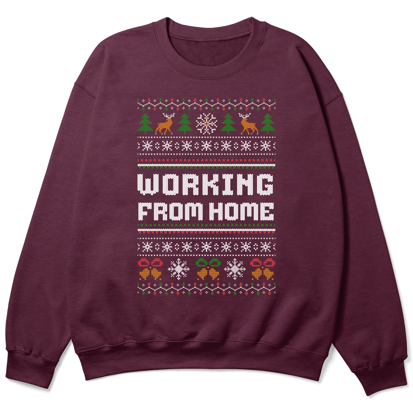 Funny Office Christmas Sweatshirt - Working From Home