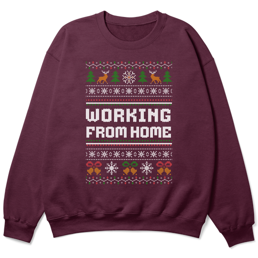 Funny Office Christmas Sweatshirt - Working From Home