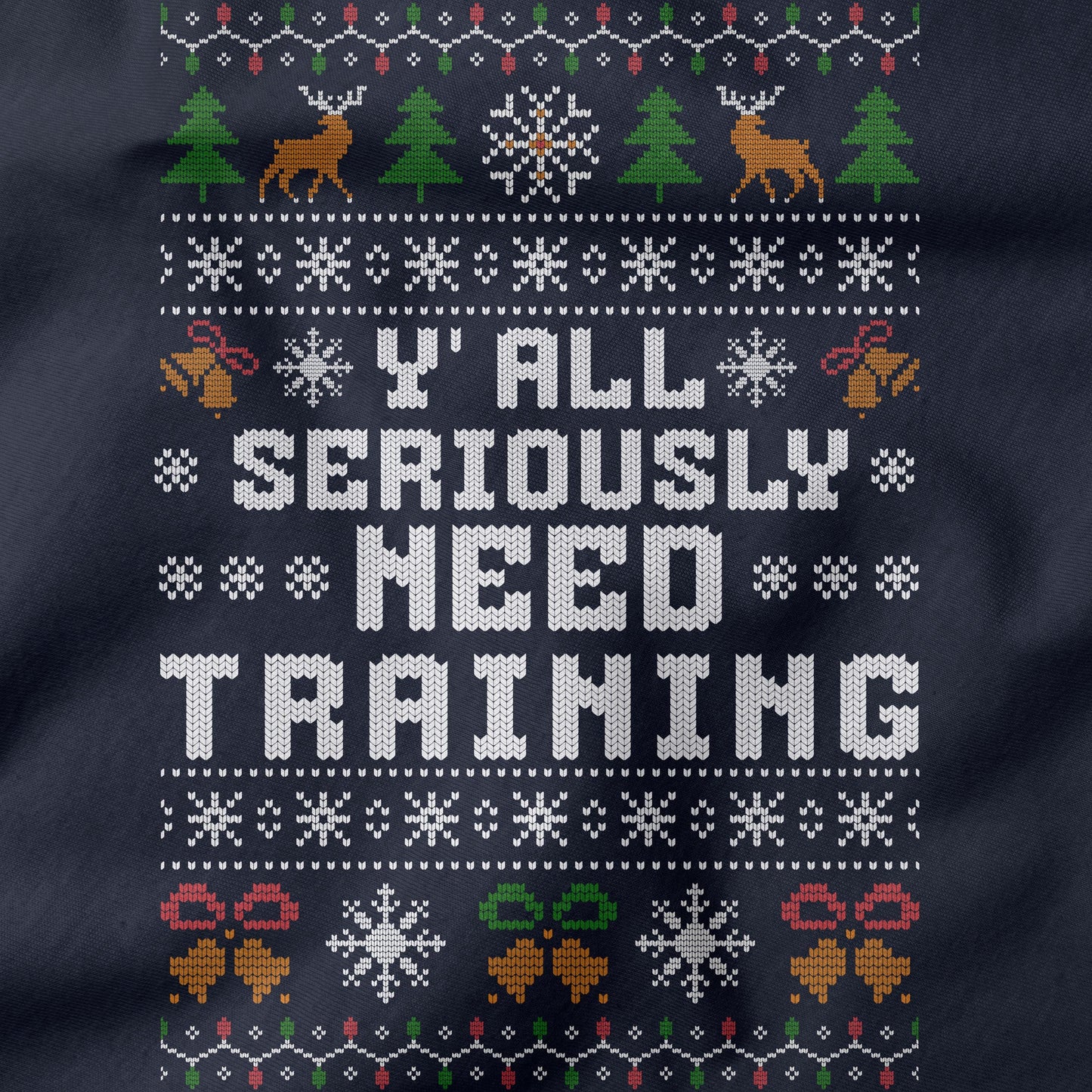 Office Christmas Long Sleeve Shirt - Y'all Seriously Need Training