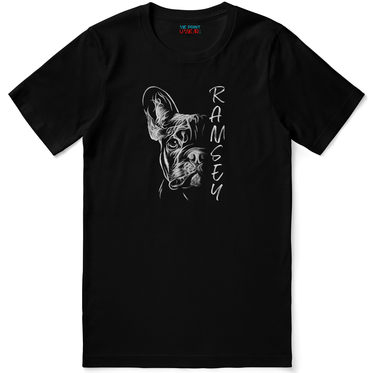 Personalized Hand-drawn Frenchie Tee