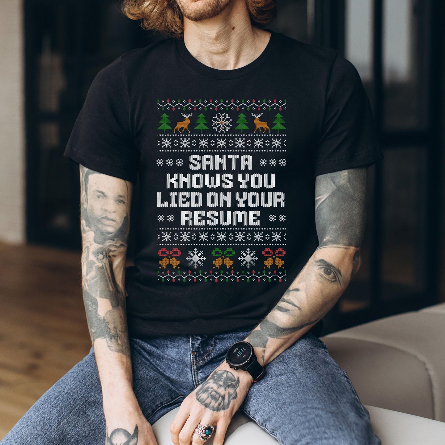 Custom Office Christmas Shirt – Add Your Own Funny Text