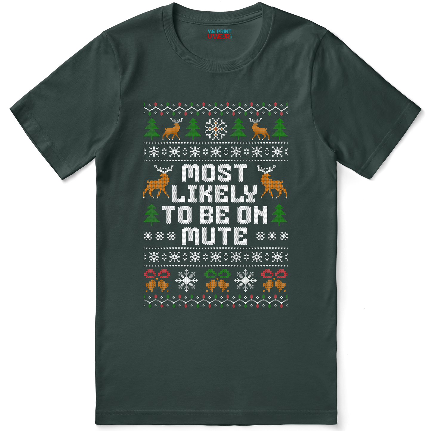 Funny Office Christmas Shirt “Most Likely To Be On Mute”