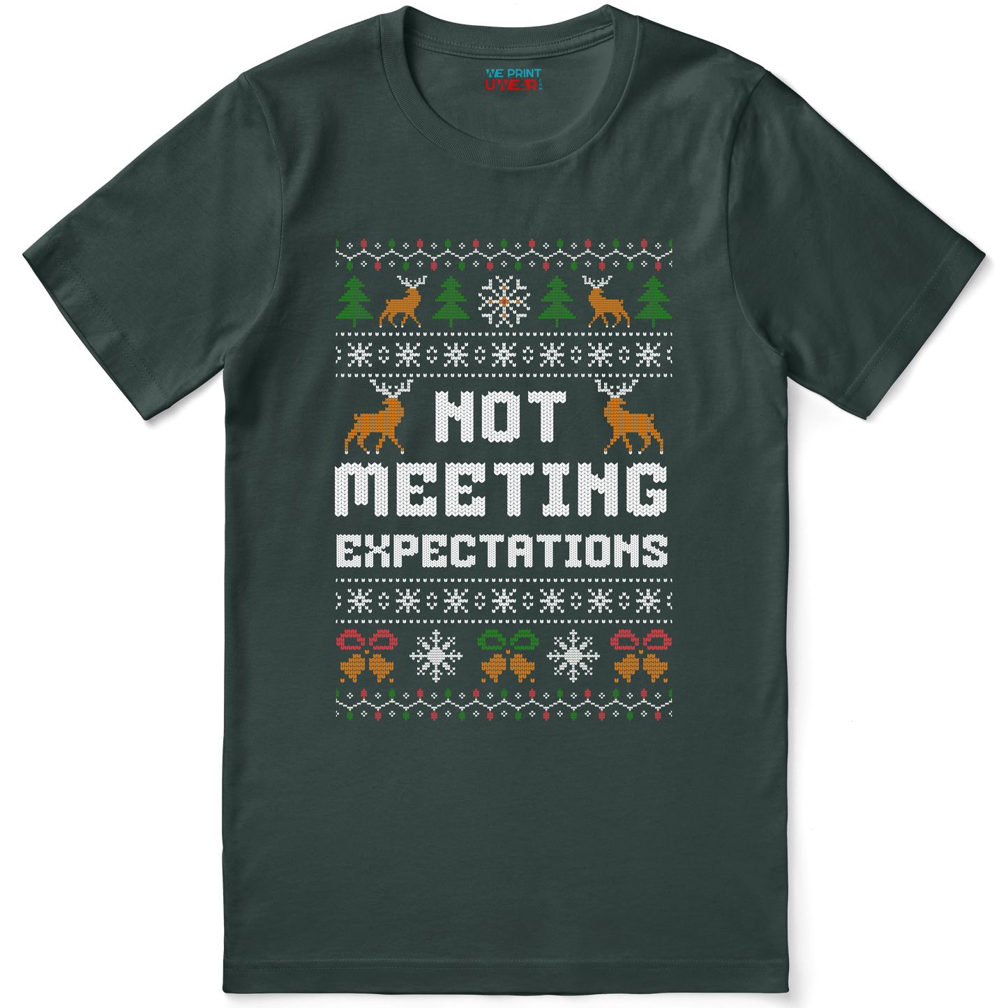 Funny Office Christmas Shirt “Not Meeting Expectations”