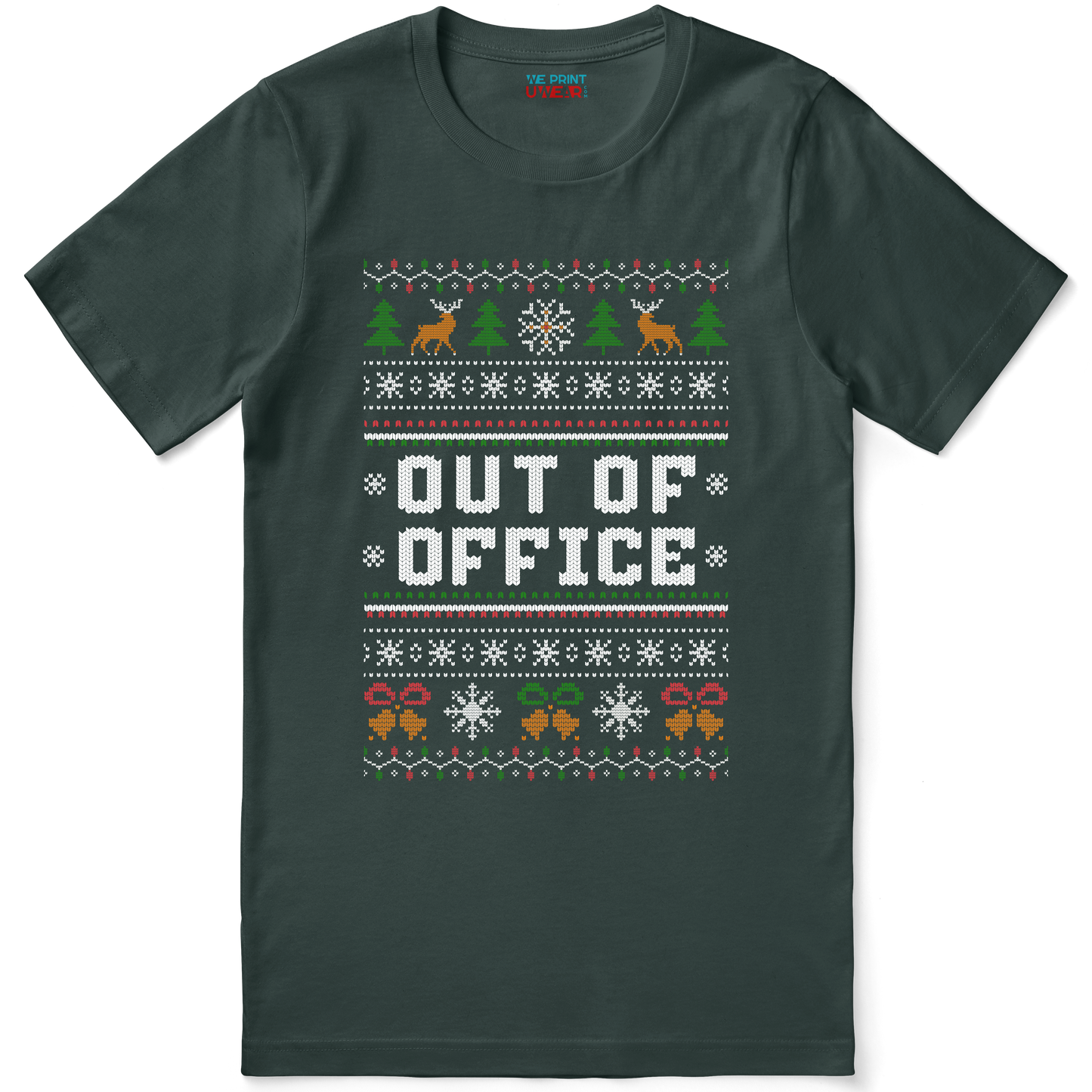 Funny Christmas Office Shirt “Out Of Office”