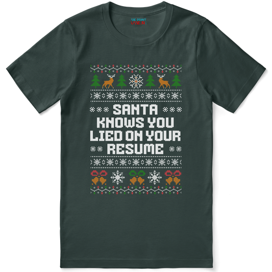 Santa Knows You Lied On Your Resume