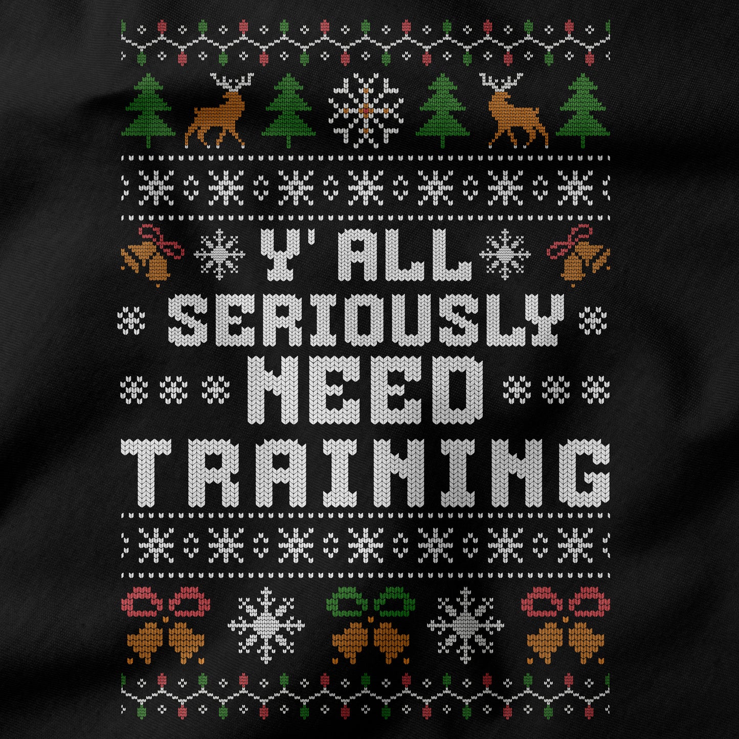 Funny Office Christmas Long Sleeve Shirt “Y’all Seriously Need Training”