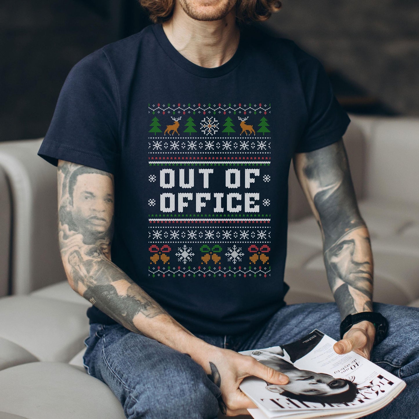 Funny Office Christmas Shirt - Out Of Office Shirt