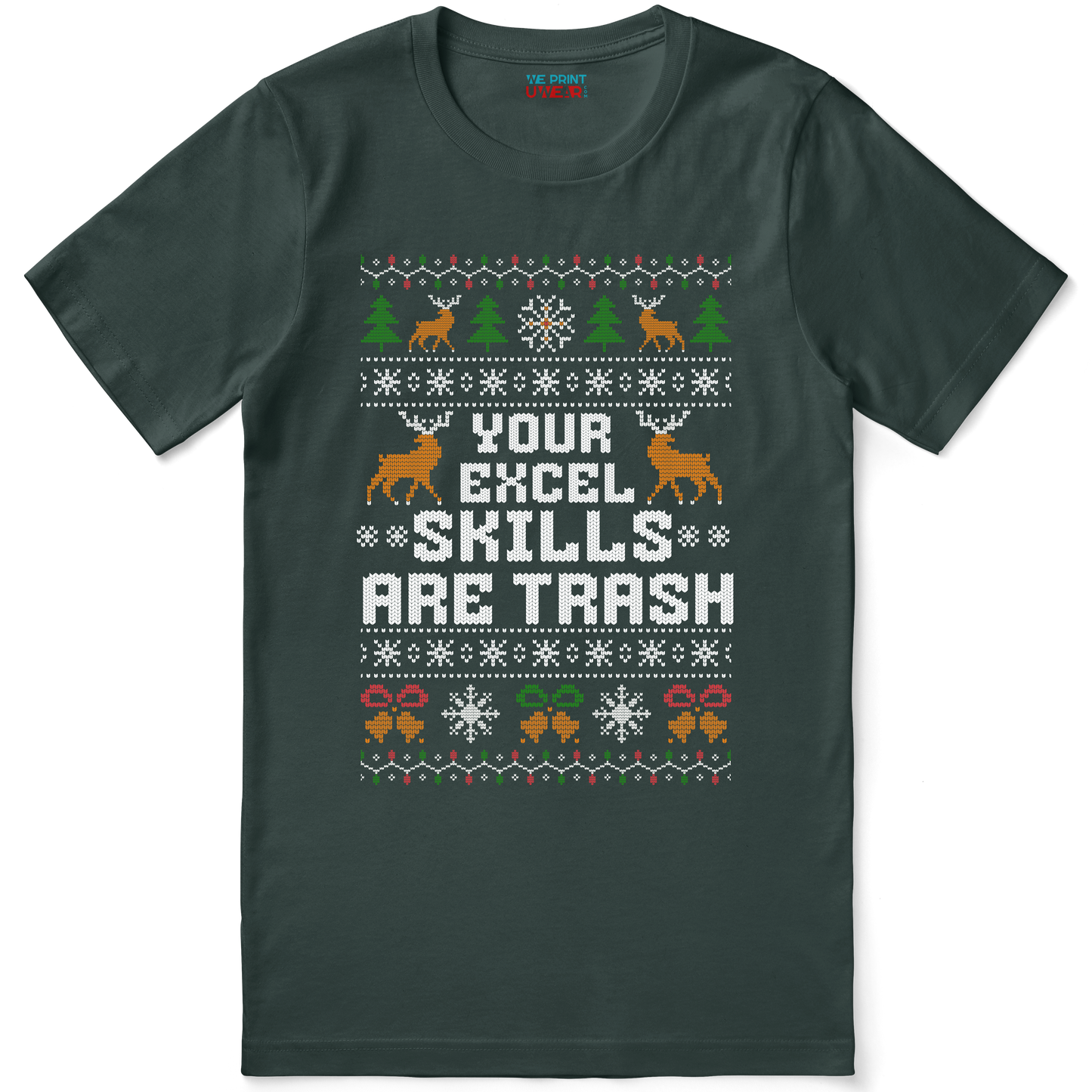 Funny Christmas Office Shirt “Excel Skills Are Trash”