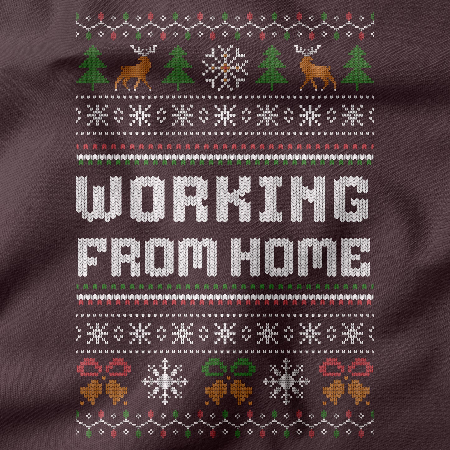 Funny Office Christmas Sweatshirt “Working From Home”