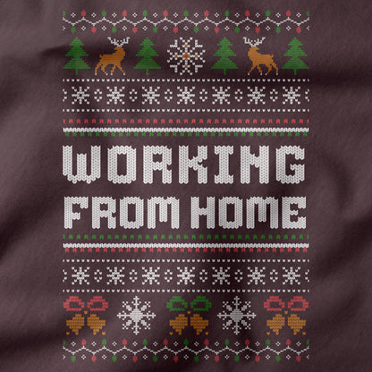 Funny Office Christmas Sweatshirt “Working From Home”