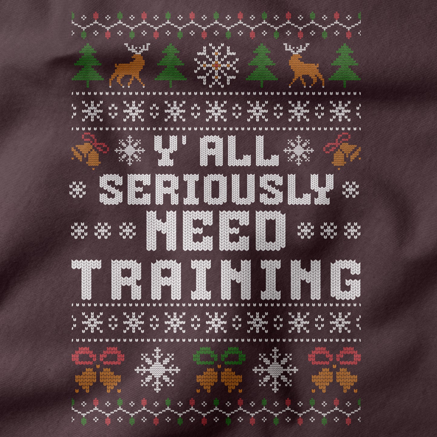 Funny Christmas Office Sweatshirt “Y’all Seriously Need Training”
