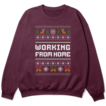 Funny Office Christmas Sweatshirt - Working From Home
