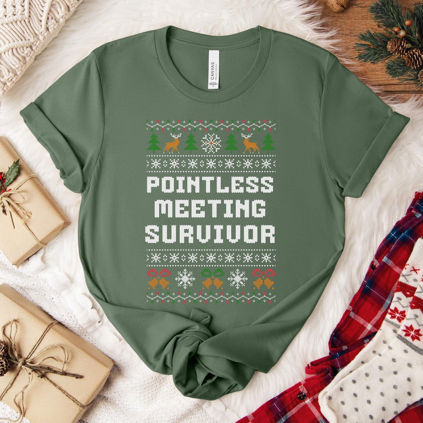Custom Office Christmas Shirt – Add Your Own Funny Text