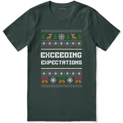 Funny Office Christmas Shirt “Exceeding Expectations”