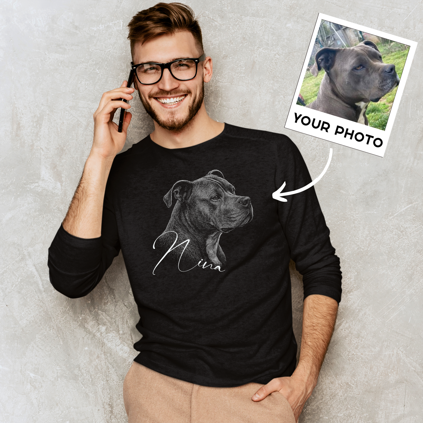 Custom Pet Portrait Shirt