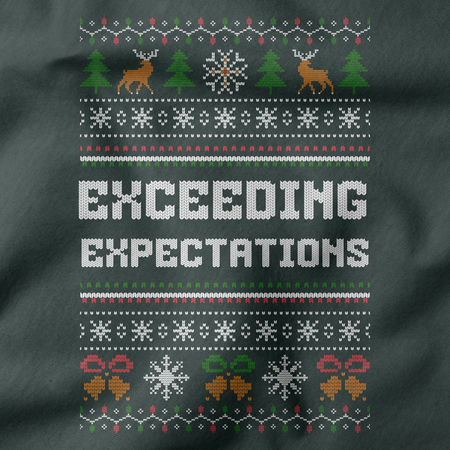 Funny Office Christmas Shirt “Exceeding Expectations”