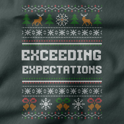 Funny Office Christmas Shirt “Exceeding Expectations”