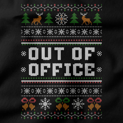 Funny Office Christmas Long Sleeve Shirt “Out Of Office”