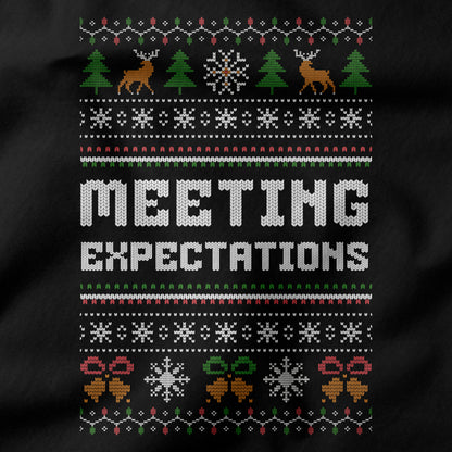 Funny Office Christmas Long Sleeve Shirt “Meeting Expectations”