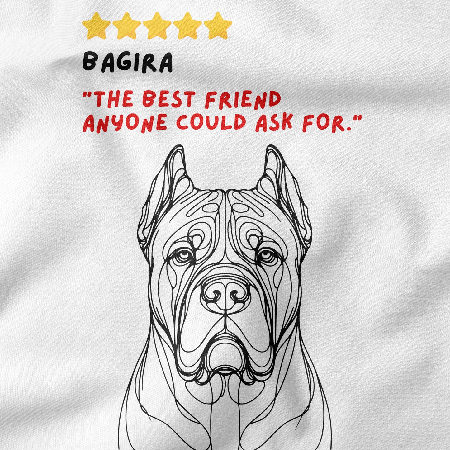 5-star Review - Custom Cane Corso Shirt