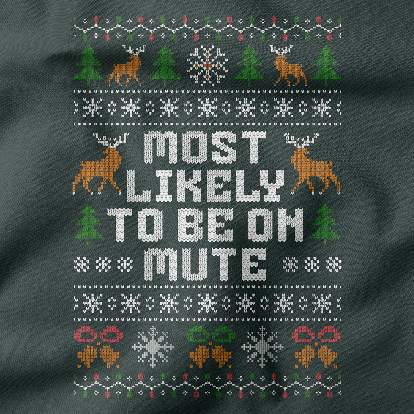 Funny Office Christmas Shirt “Most Likely To Be On Mute”