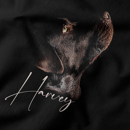 Personalized Brown Labrador Retriever Silhouette Shirt