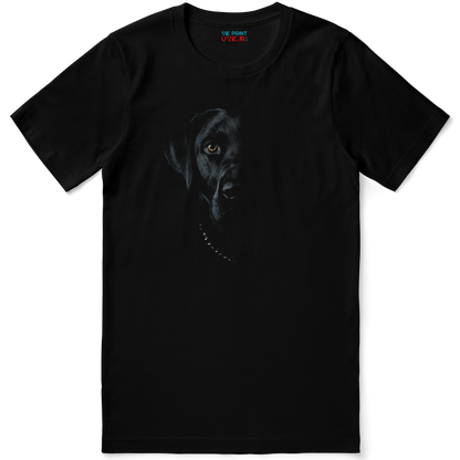 Labrador Shirt - Half Face Black Labrador Design