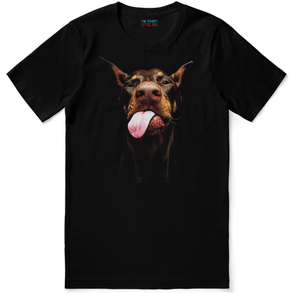Funny Red Doberman Shirt - Tongue Out Tee