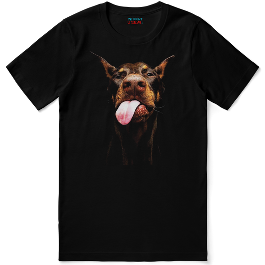 Funny Red Doberman Shirt - Tongue Out Tee