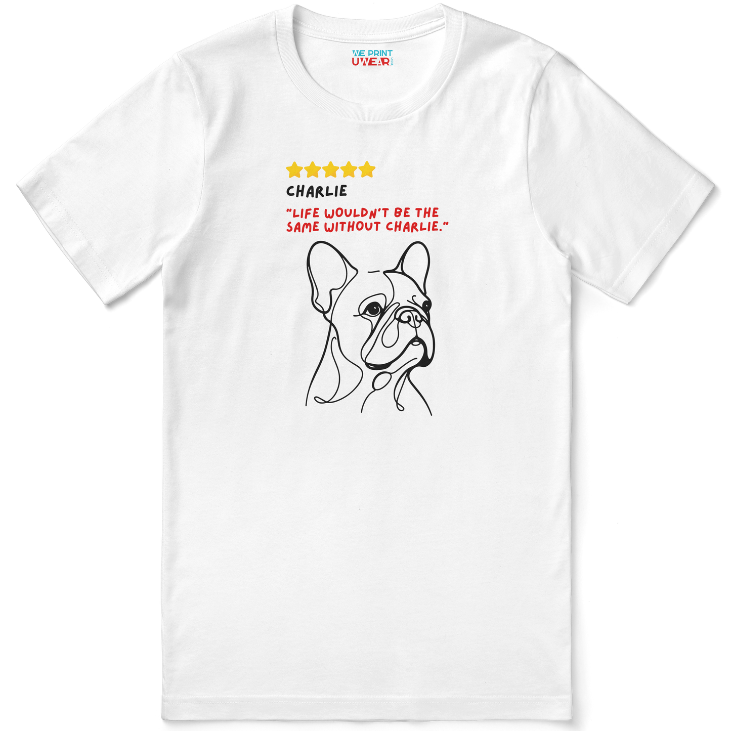 5-star Review - Custom French Bulldog Shirt