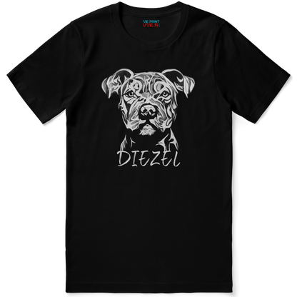 Personalized Pit Bull Shirt - Hand-Drawn Pit Design