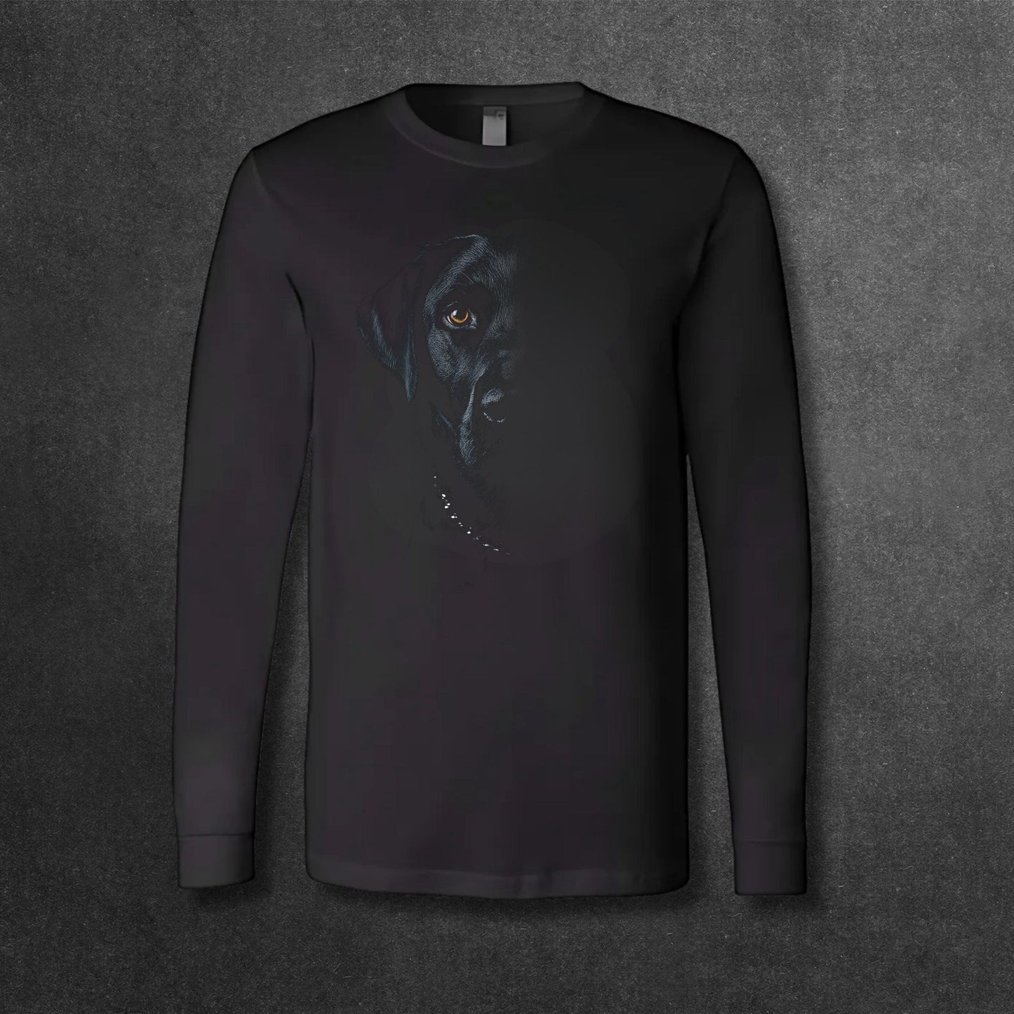 Labrador Shirt - Half Face Black Labrador Design