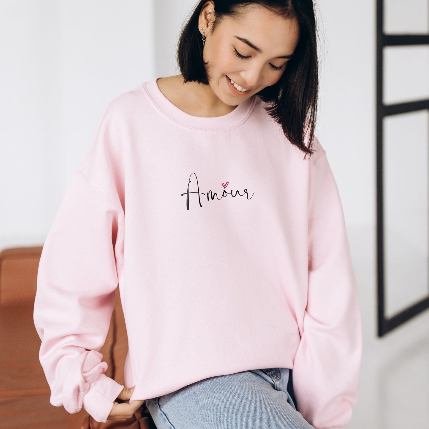 Amour Sweatshirt - Perfect Valentines Day Gift for Her  Friends