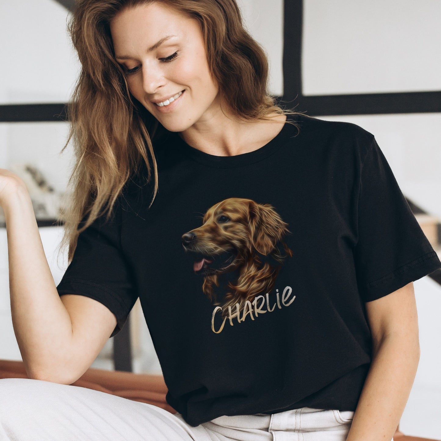 Personalized Golden Retriever shirt