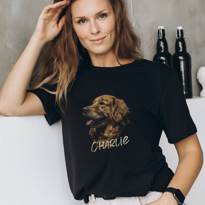 Personalized Golden Retriever shirt