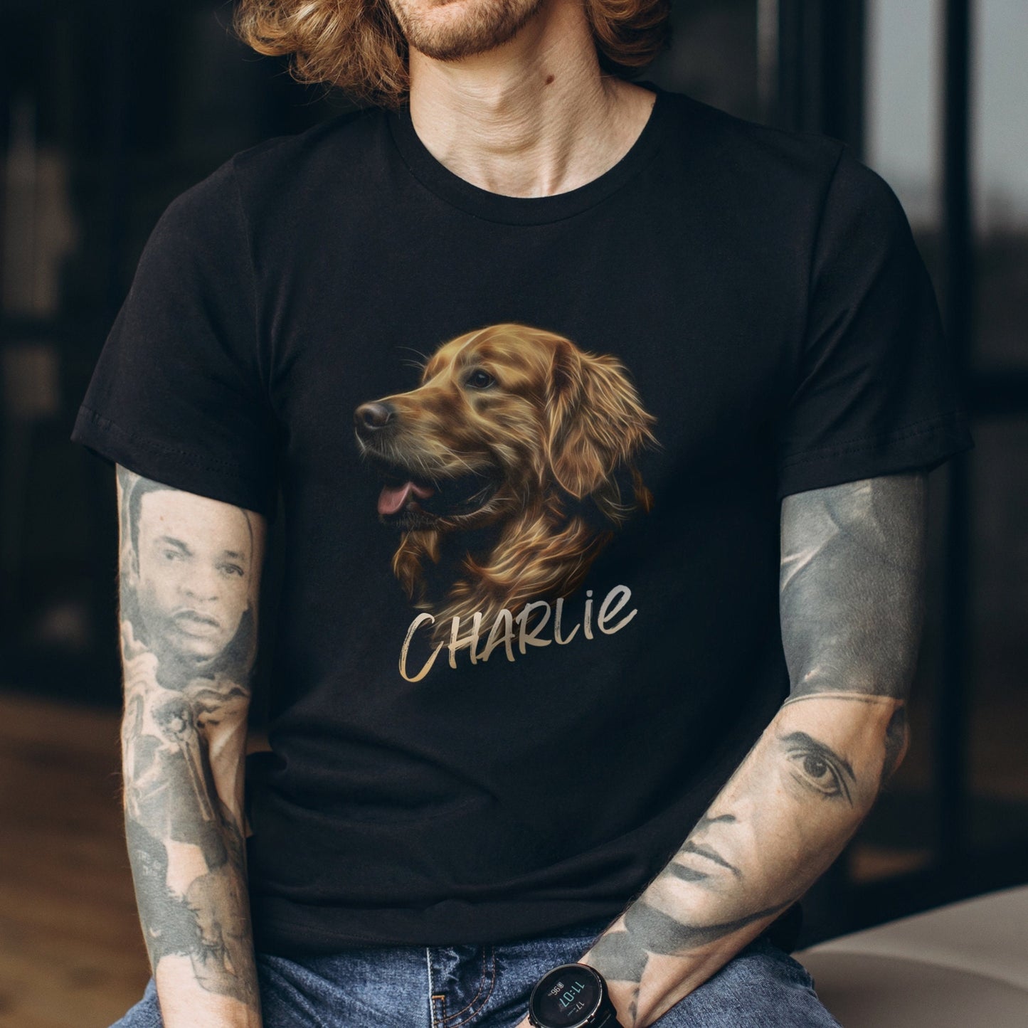 Personalized Golden Retriever shirt