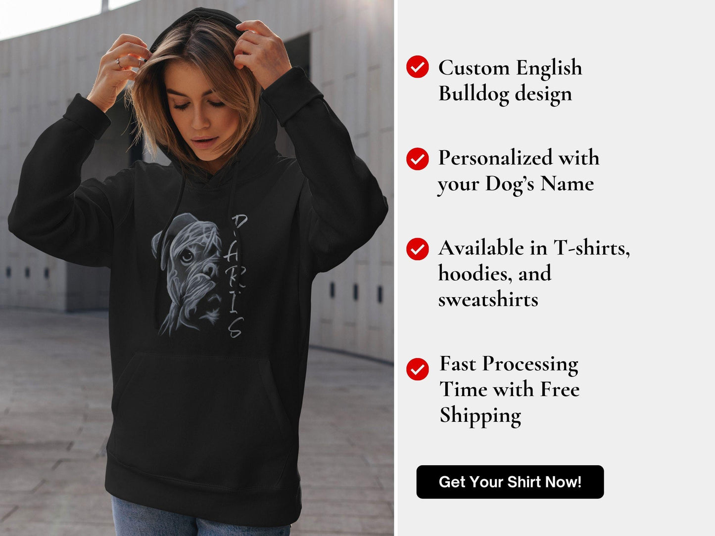 Personalized English Bulldog Shirt