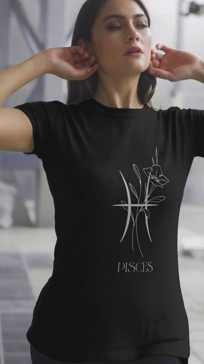 Floral Pisces Zodiac Shirt