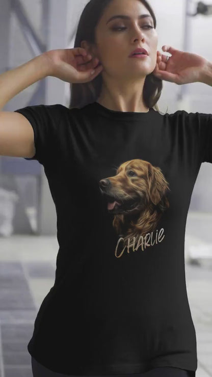 Personalized Golden Retriever shirt