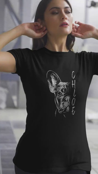 Personalized Hand-drawn Frenchie Tee