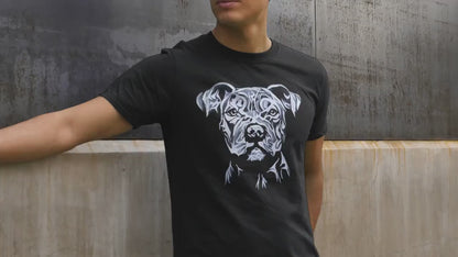 Personalized Pit Bull Shirt - Hand-Drawn Pit Design