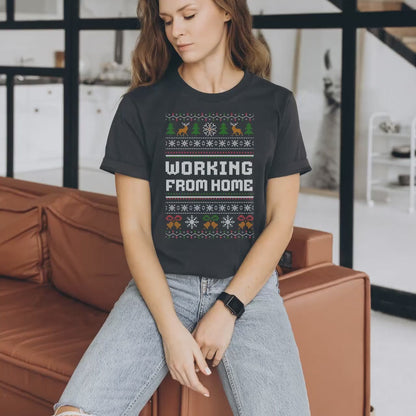Funny Office Ugly Christmas Shirt – Working From Home