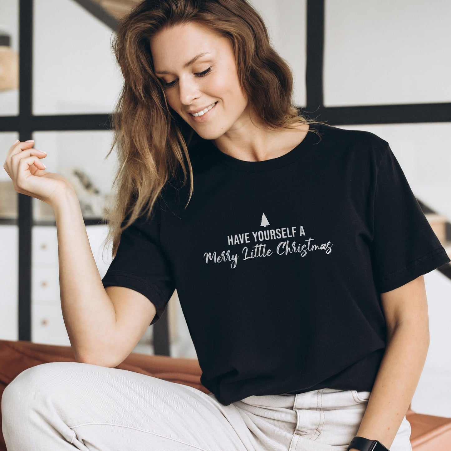 Minimalist 'Have Yourself a Merry Little Christmas' T-Shirt