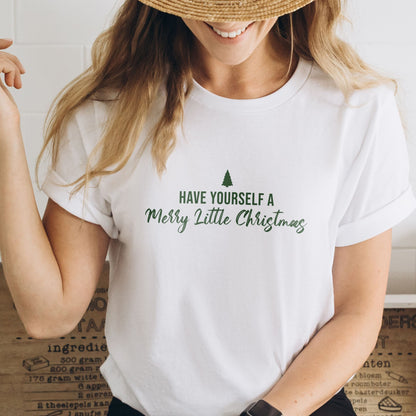 Minimalist 'Have Yourself a Merry Little Christmas' T-Shirt